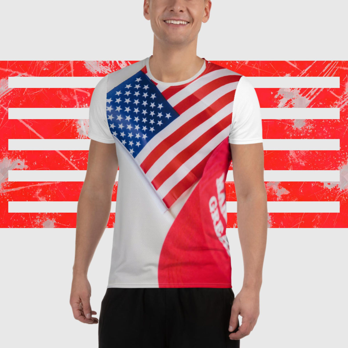 All-Over Print Men's Athletic T-shirt